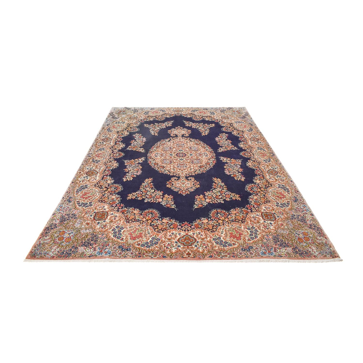 Tapis persan - Royal - 340 x 257 cm - bleu foncé