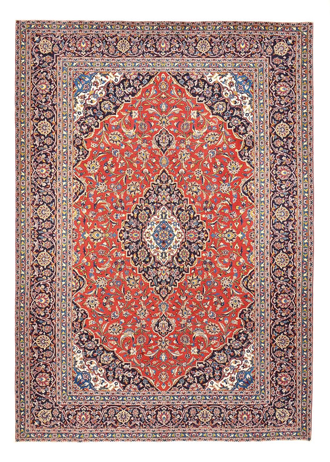 Tapis persan - Keshan - 401 x 294 cm - rouge