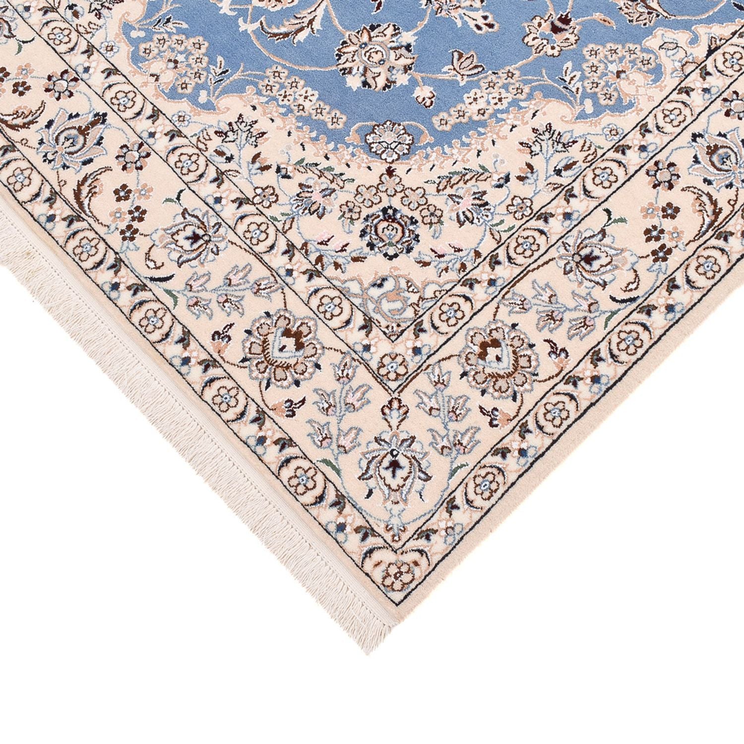 Tapis persan - Nain - Royal - 242 x 158 cm - bleu