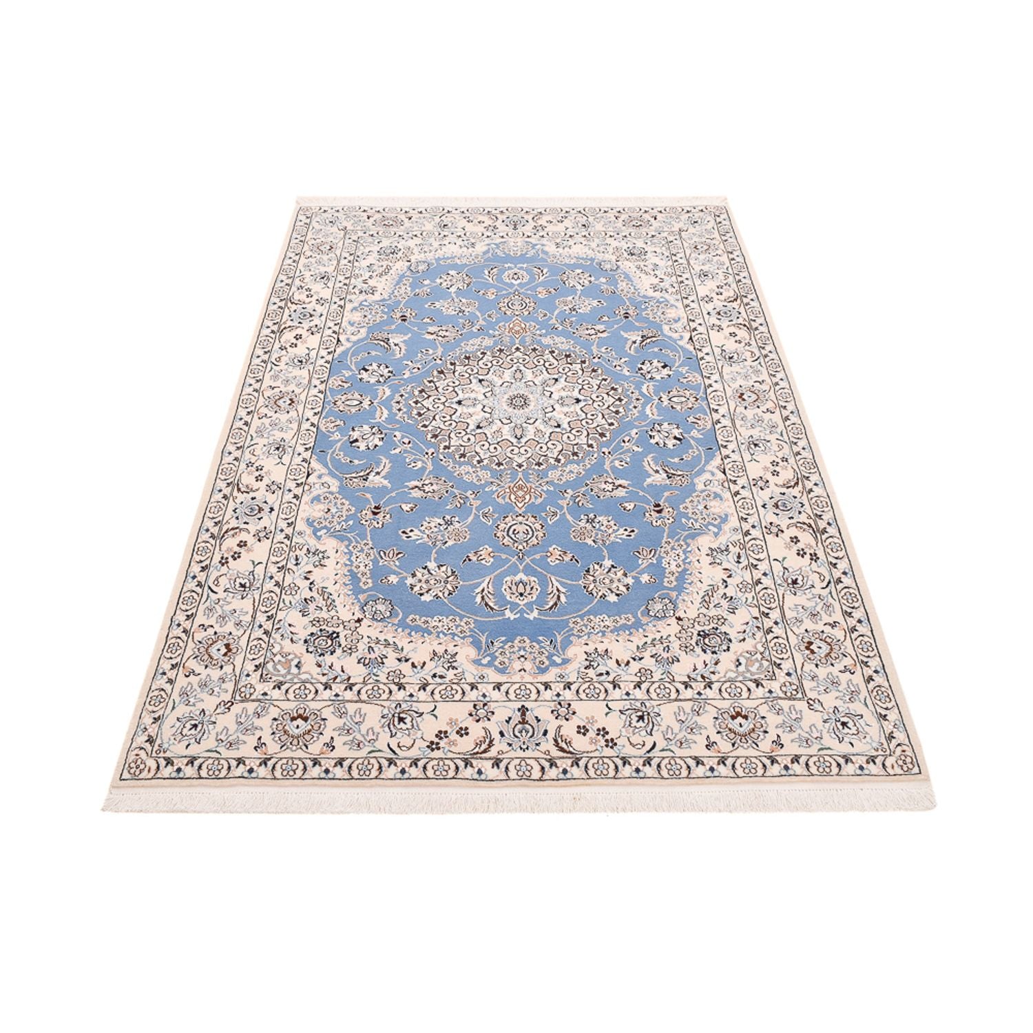 Tapis persan - Nain - Royal - 242 x 158 cm - bleu