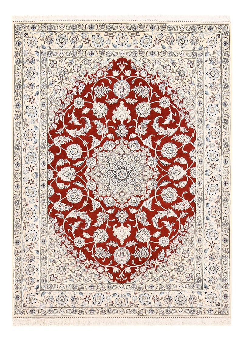 Tapis persan - Nain - Royal - 205 x 148 cm - rouge