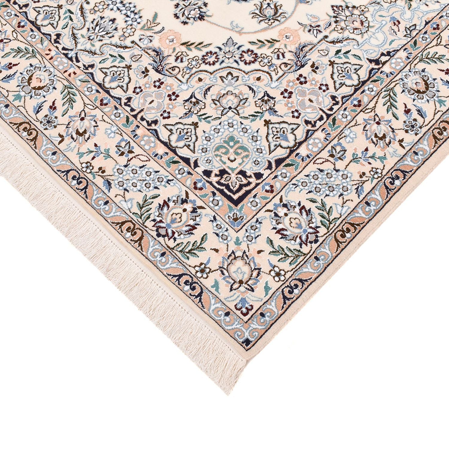 Tapis persan - Nain - Royal - 245 x 158 cm - crème