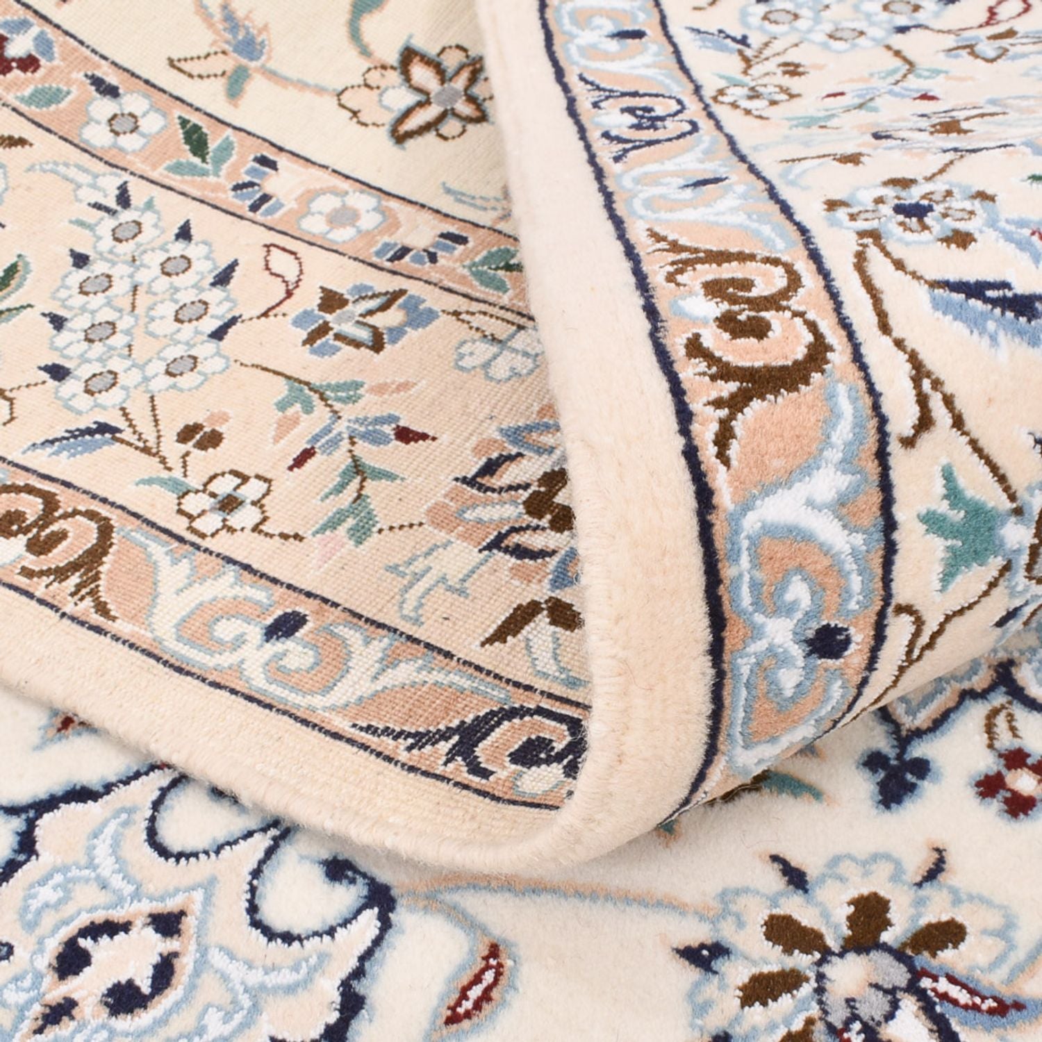 Tapis persan - Nain - Royal - 245 x 158 cm - crème