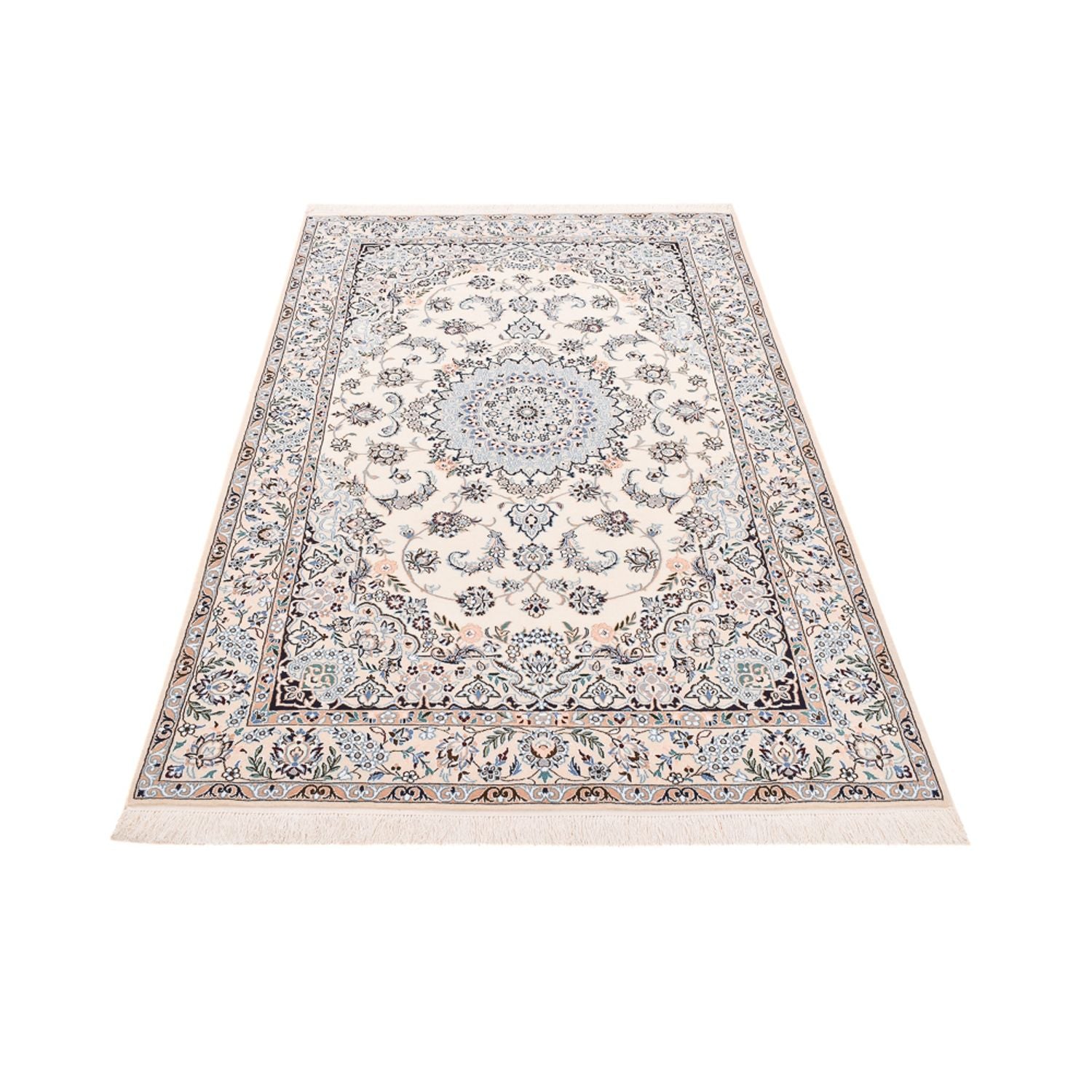 Tapis persan - Nain - Royal - 245 x 158 cm - crème