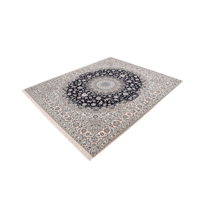 Tapis persan - Nain - Premium - 300 x 254 cm - bleu foncé