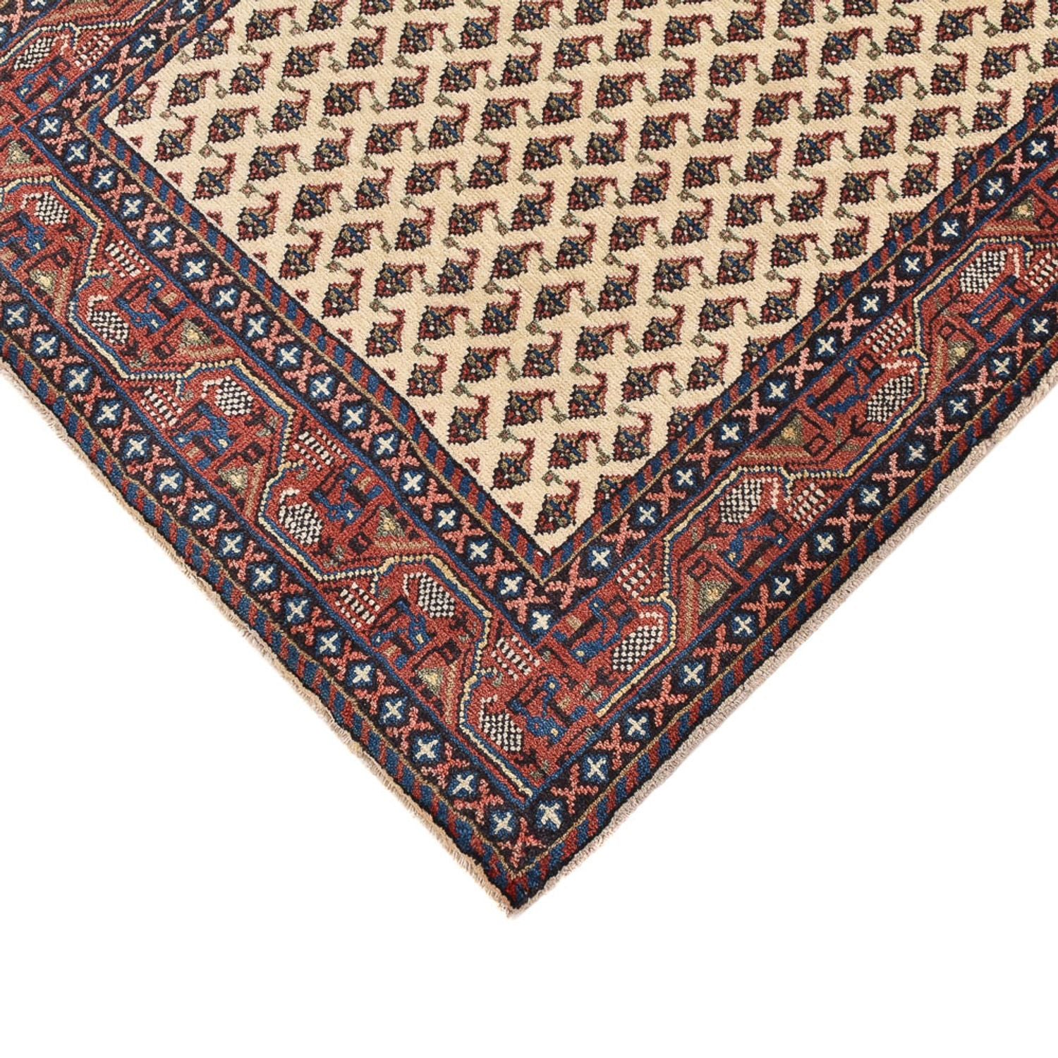 Tapis de couloir Tapis persan - Classique - 389 x 75 cm - beige clair