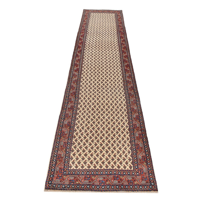 Tapis de couloir Tapis persan - Classique - 389 x 75 cm - beige clair