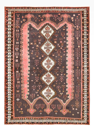 Tapis persan - Nomadic - 237 x 169 cm - gris clair