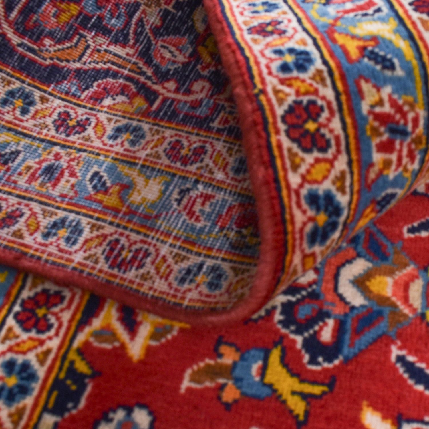 Tapis persan - Keshan - 422 x 296 cm - rouge