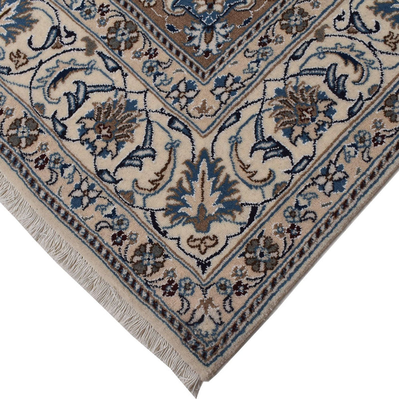 Tapis persan - Nain - 300 x 195 cm - bleu foncé