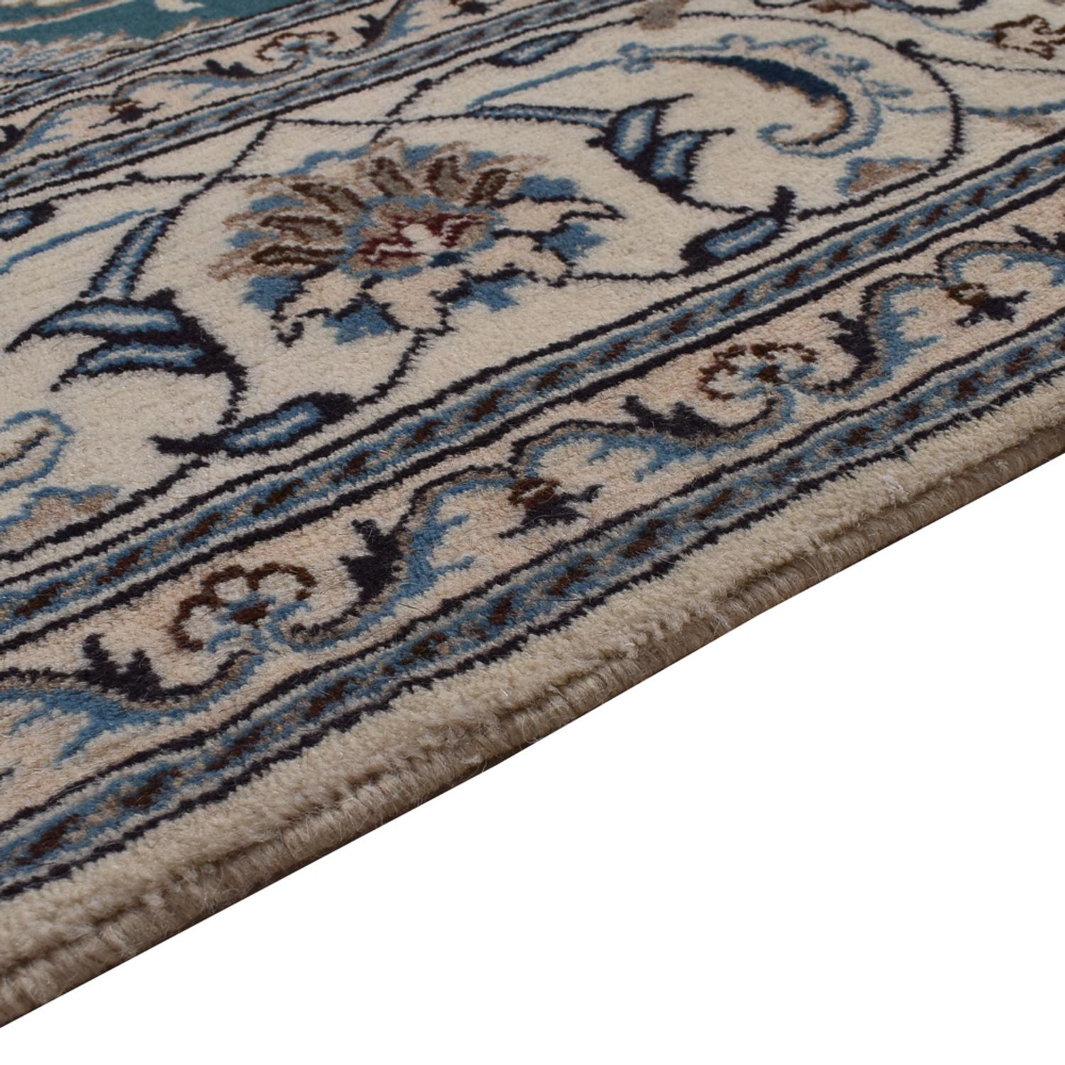 Tapis persan - Nain - 302 x 195 cm - vert