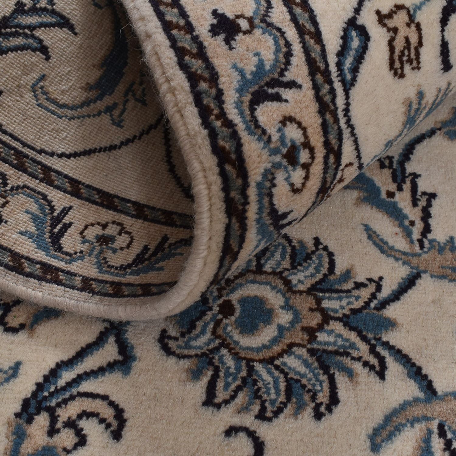Tapis persan - Nain - 295 x 195 cm - beige