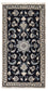 Tapis persan - Nain - 132 x 72 cm - bleu foncé