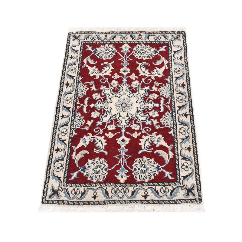 Tapis persan - Nain - 87 x 56 cm - rouge