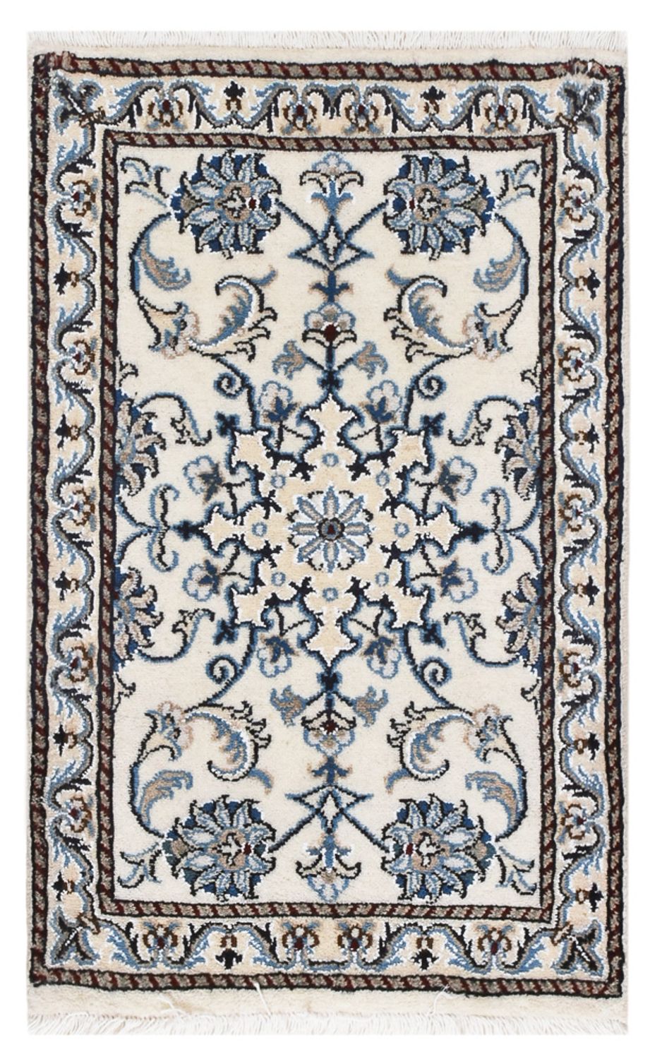 Perserteppich - Nain - 90 x 56 cm - creme