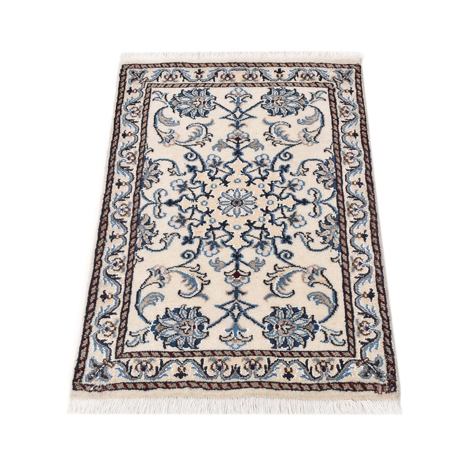 Perserteppich - Nain - 90 x 56 cm - creme