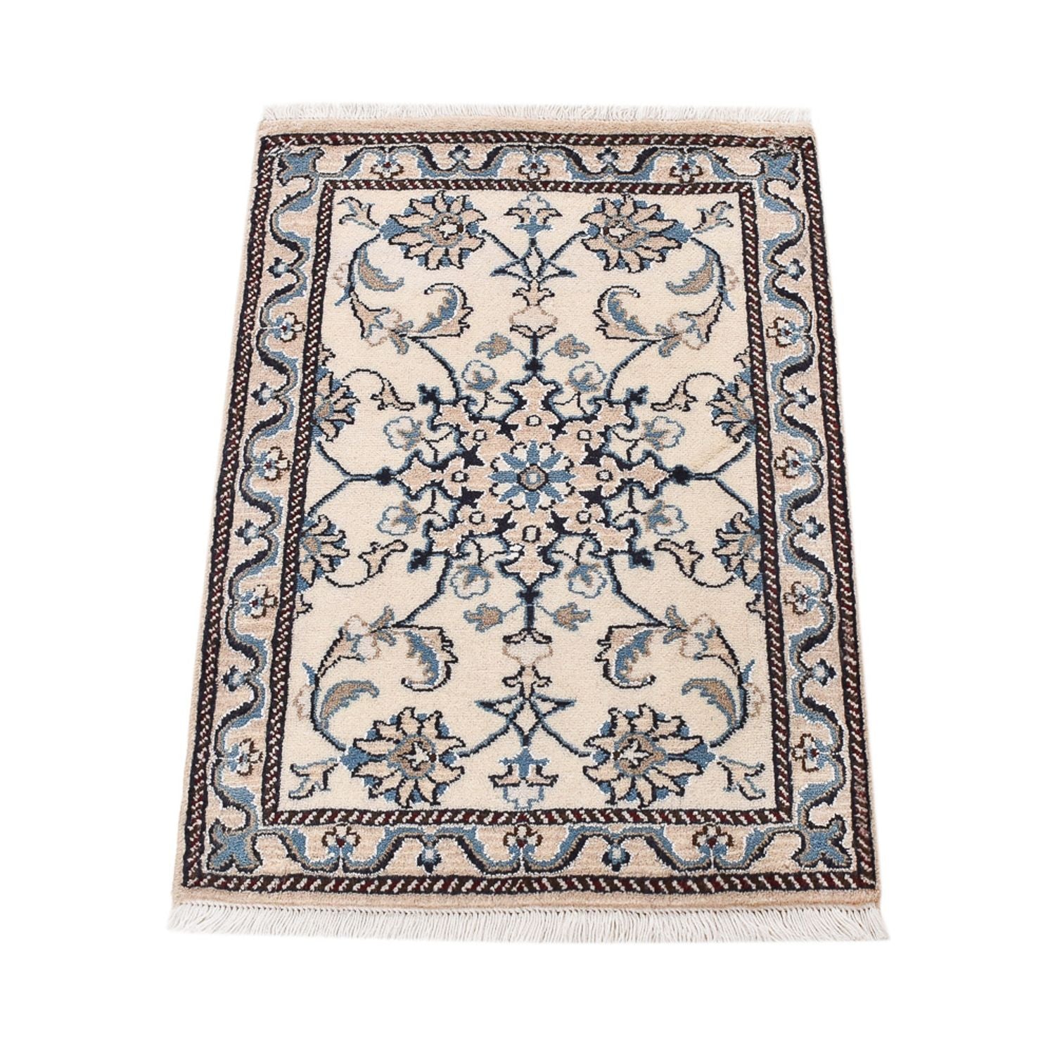 Tapis persan - Nain - 85 x 57 cm - crème