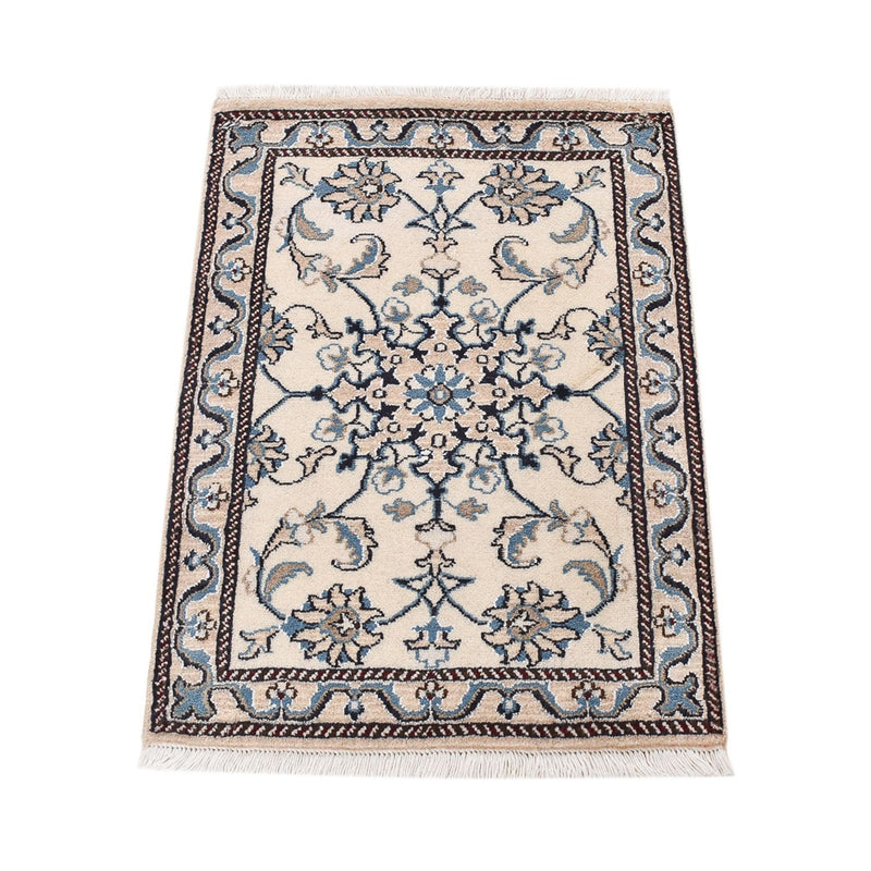 Tapis persan - Nain - 85 x 57 cm - crème