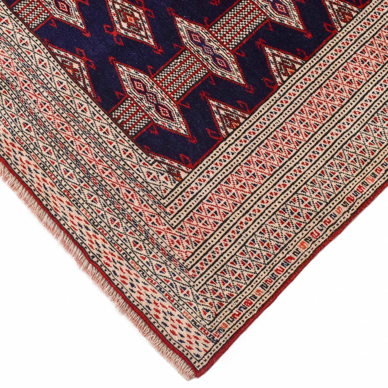 Tapis Turkaman - 175 x 125 cm - bleu foncé