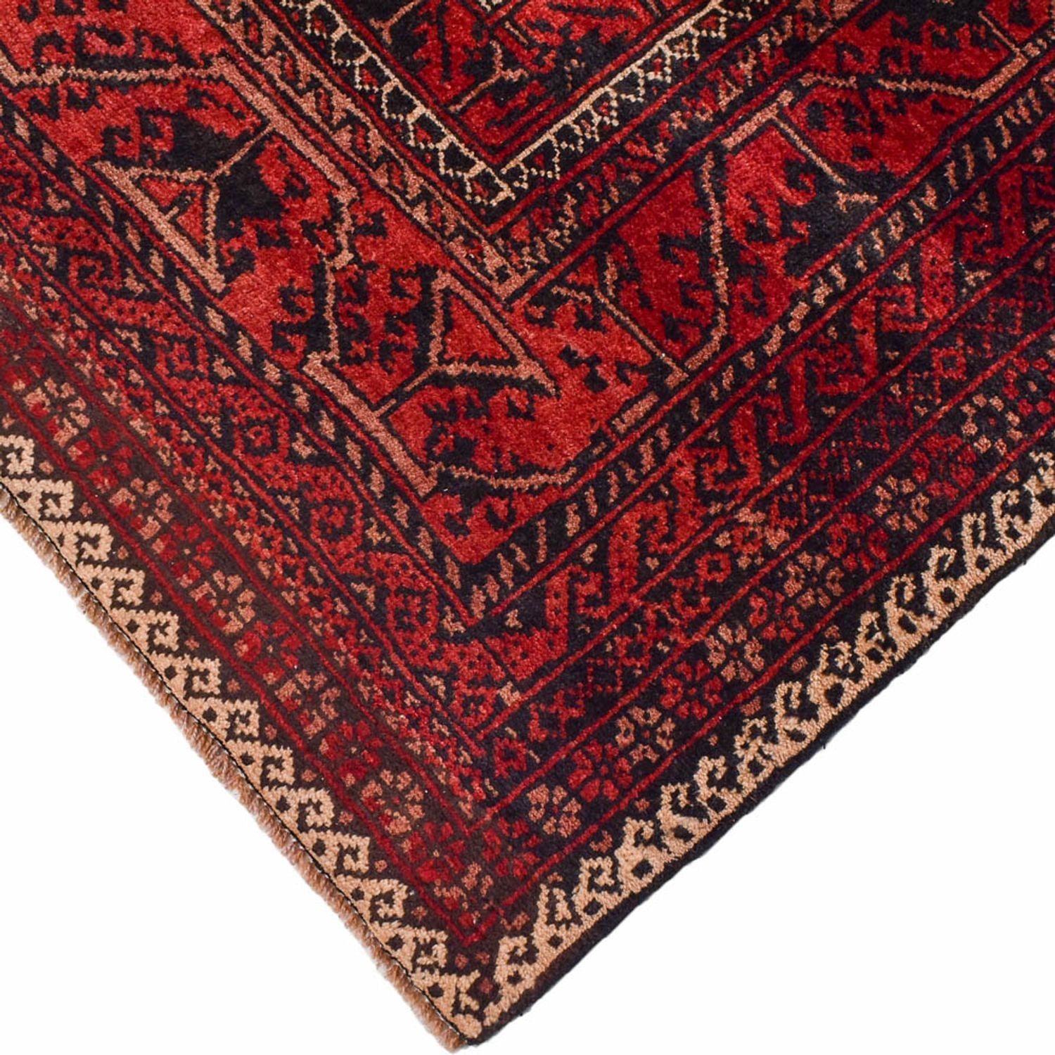 Tapis Belutsch originale  - 198 x 114 cm - rouge