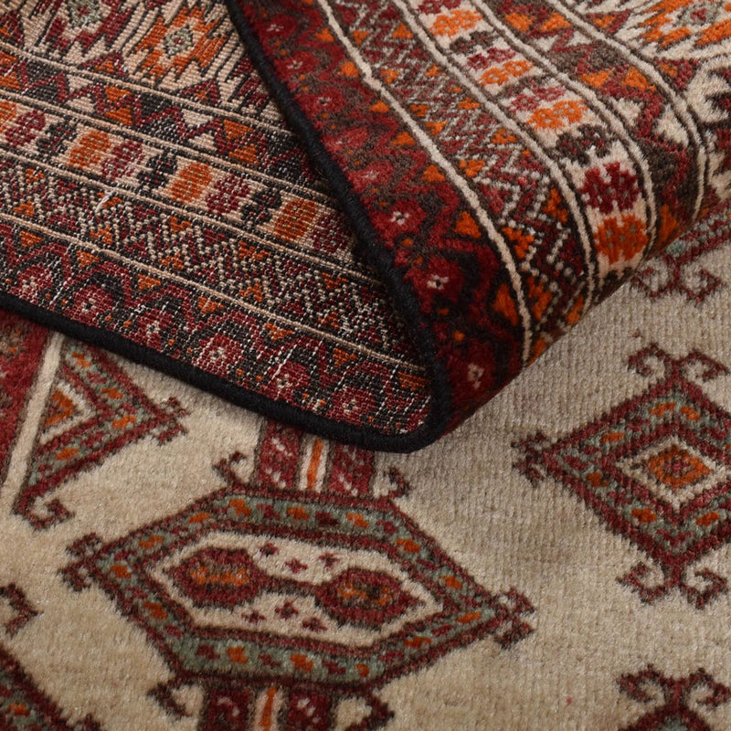 Tapis Turkaman - 204 x 121 cm - beige