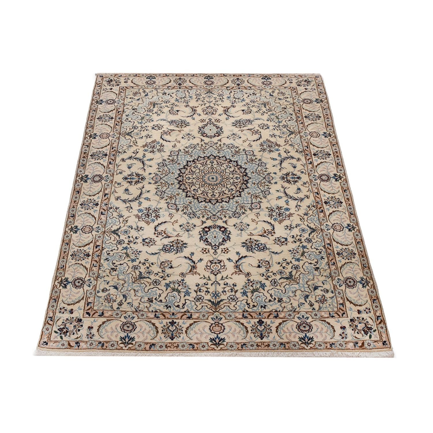Perserteppich - Nain - Royal - 204 x 126 cm - beige
