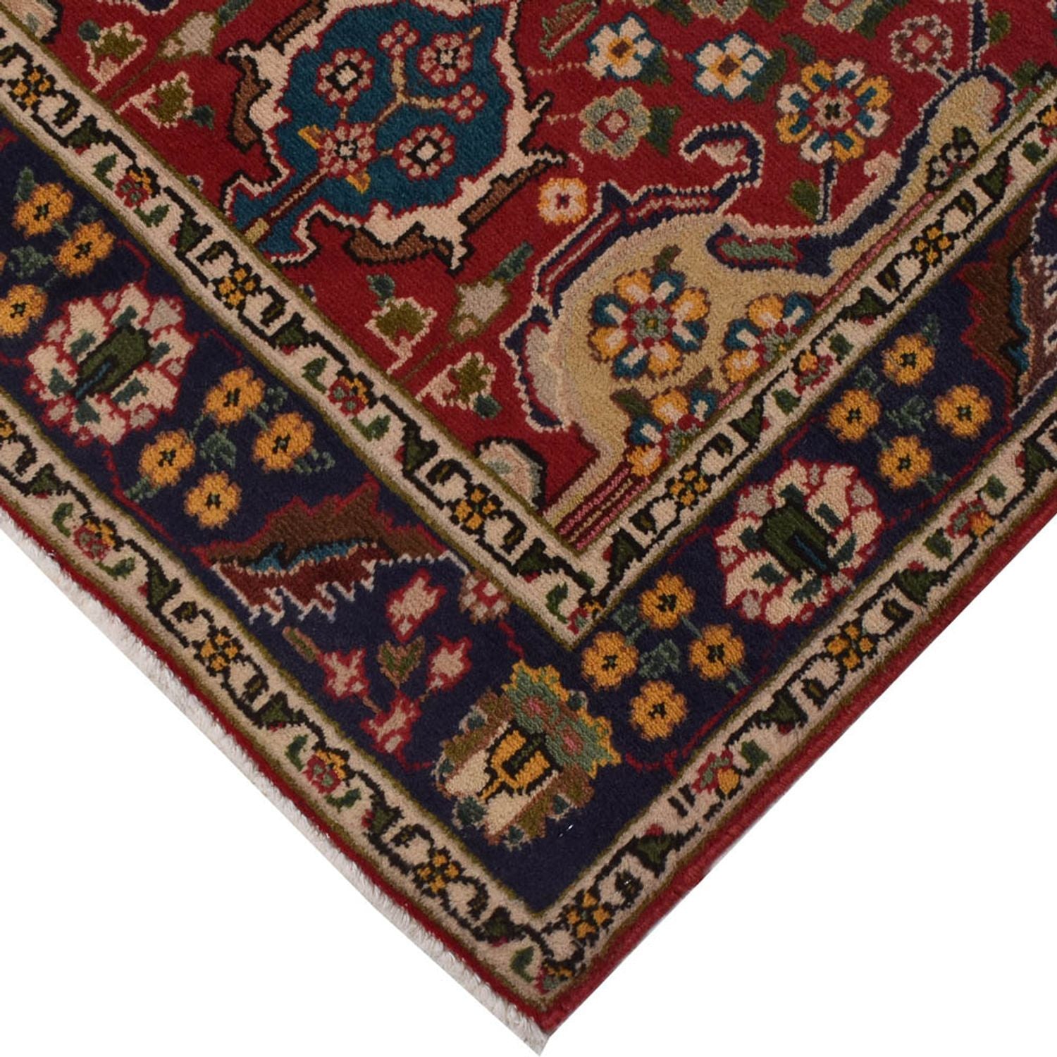 Tapis de couloir Tapis persan - Tabriz - 306 x 72 cm - rouge