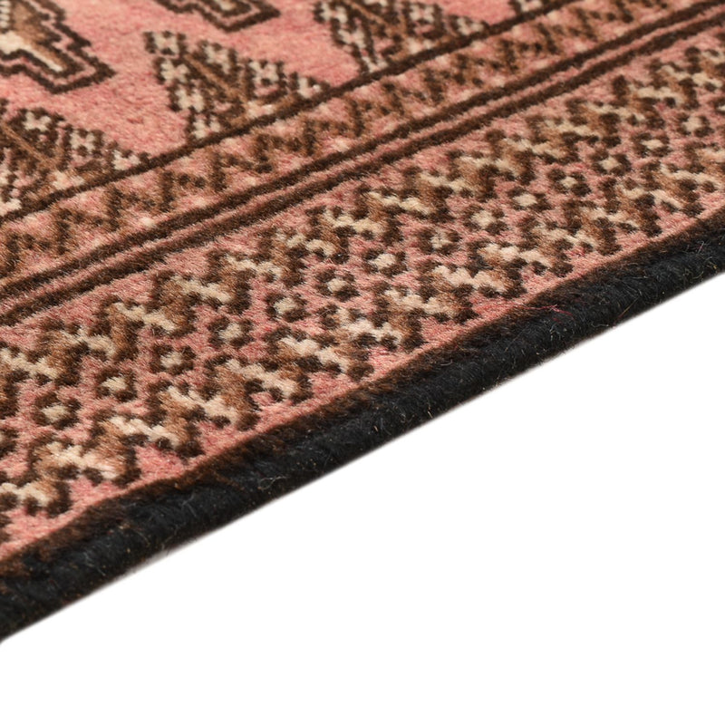 Tapis Turkaman - 128 x 90 cm - rouge clair