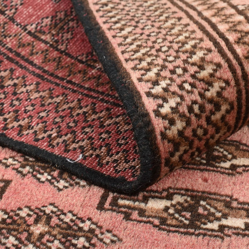Tapis Turkaman - 128 x 90 cm - rouge clair