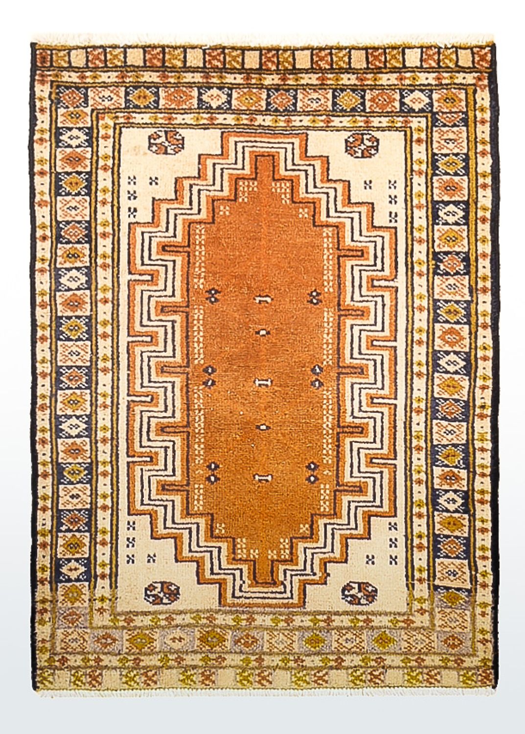 Tapis Turkaman - 86 x 56 cm - multicolore
