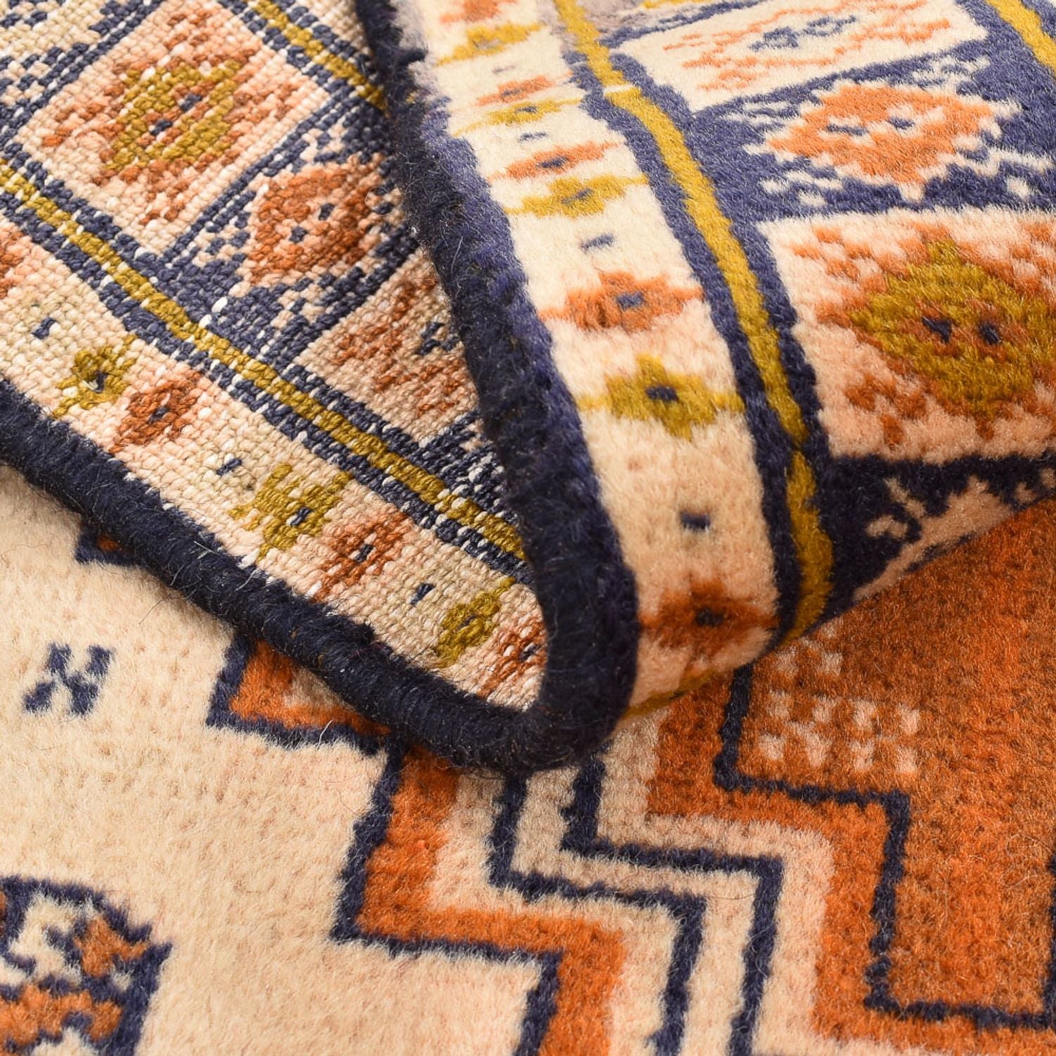 Tapis Turkaman - 86 x 56 cm - multicolore