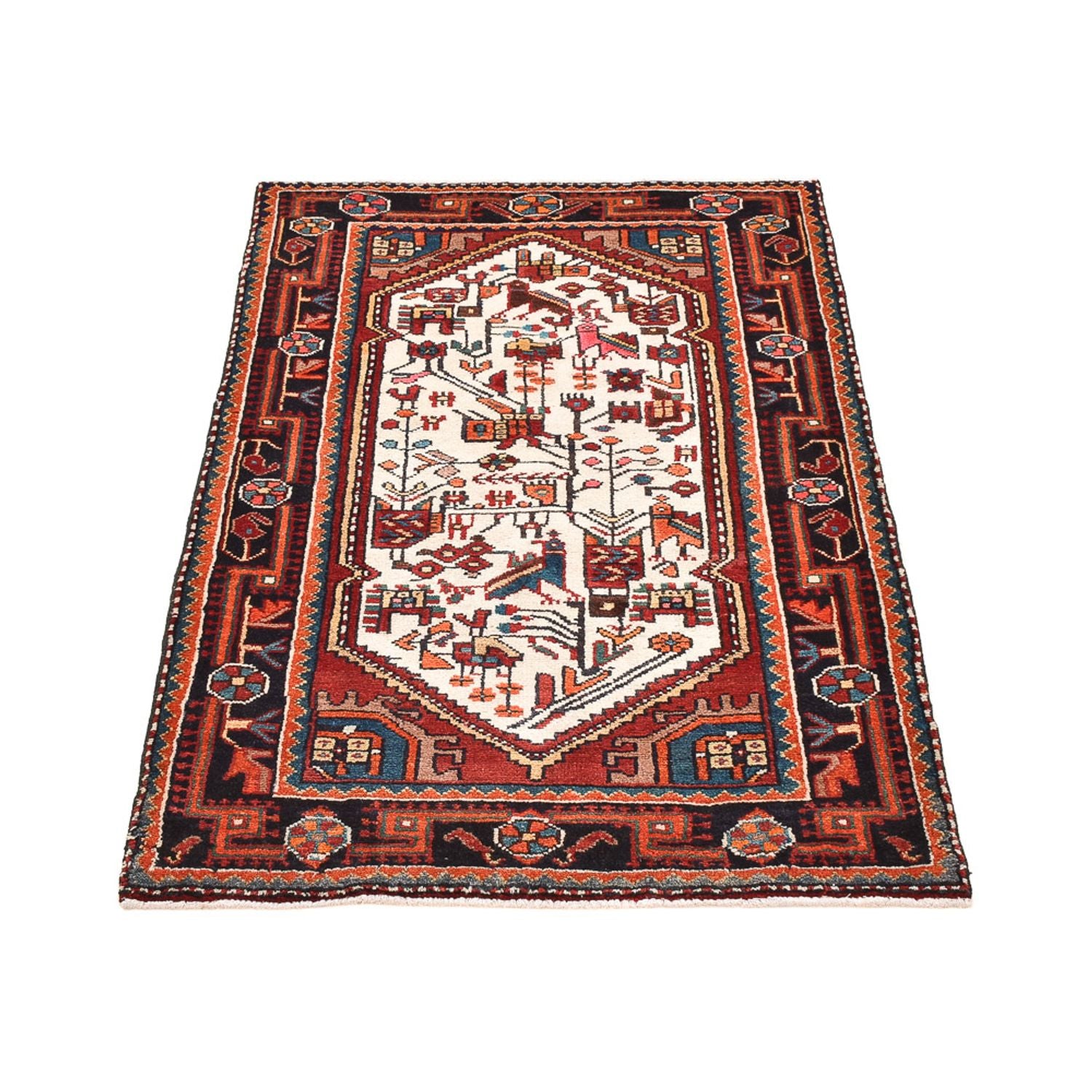 Tapis persan - Nomadic - 142 x 93 cm - multicolore