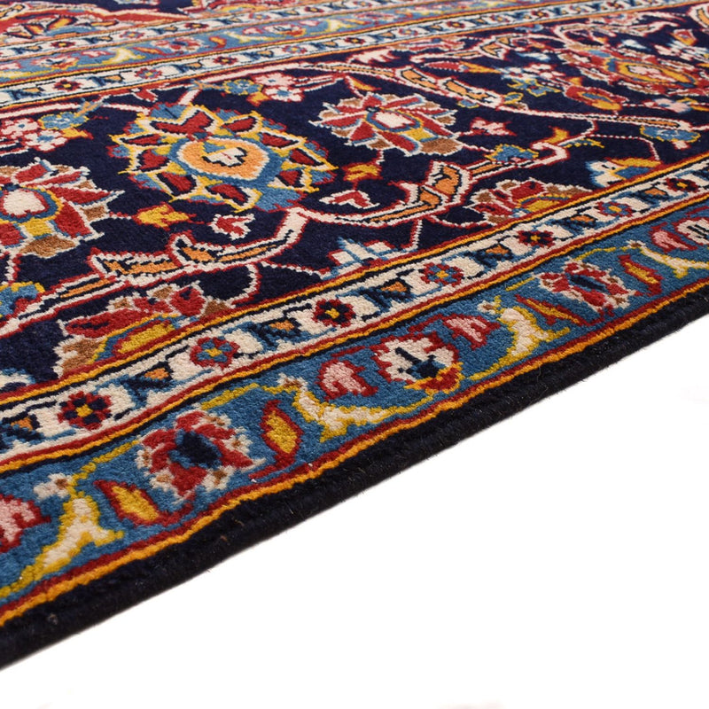 Tapis persan - Keshan - 381 x 292 cm - bleu foncé