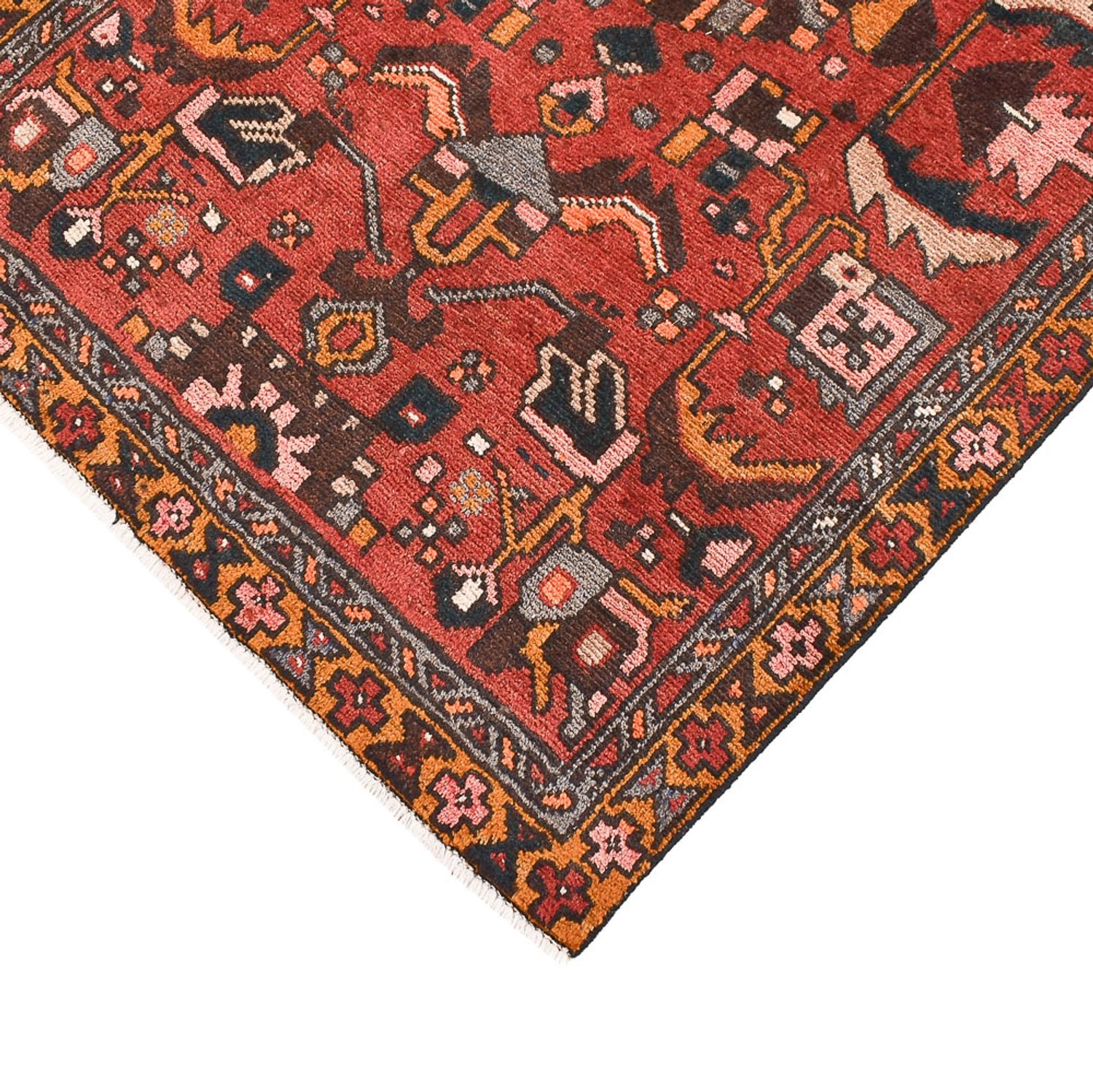 Läufer Perser - Nomadic - 322 x 92 cm - terrakotta