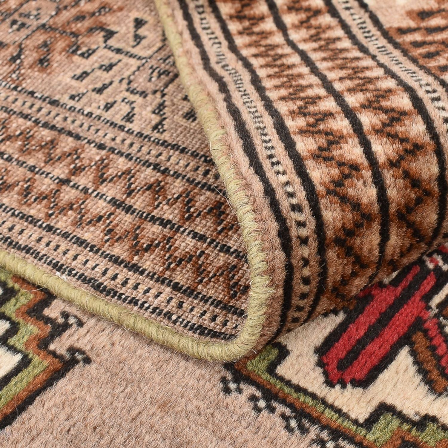 Tapis Turkaman - 191 x 134 cm - sable