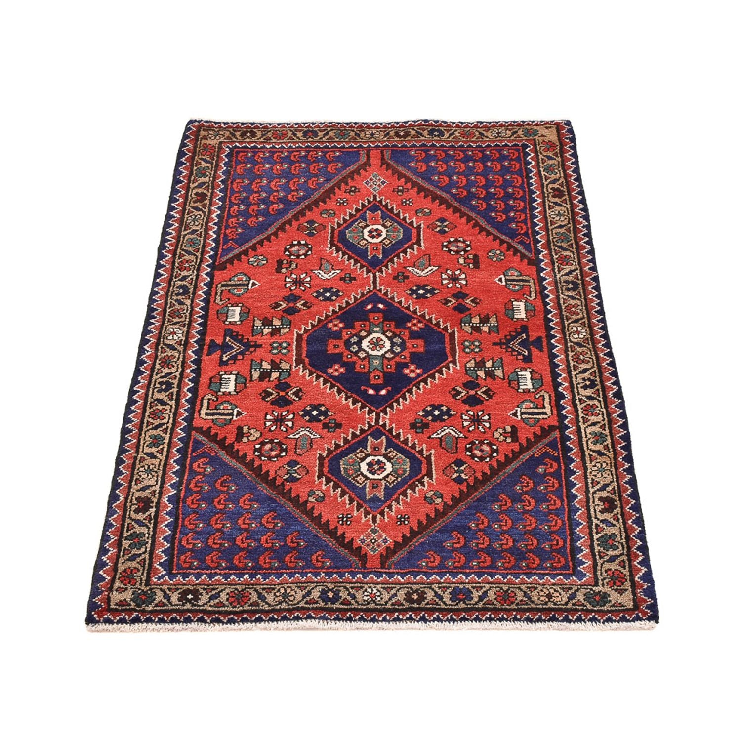 Tapis persan - Nomadic - 148 x 97 cm - multicolore