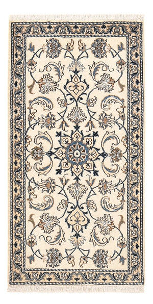 Tapis persan - Nain - 133 x 69 cm - crème