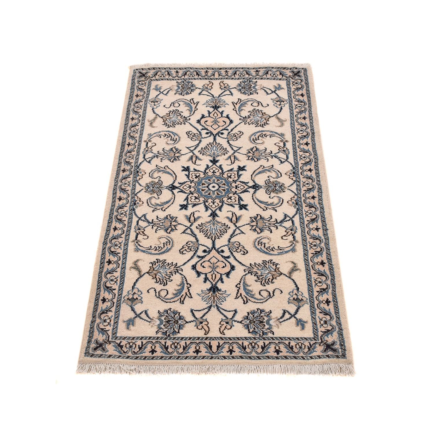 Tapis persan - Nain - 146 x 70 cm - crème