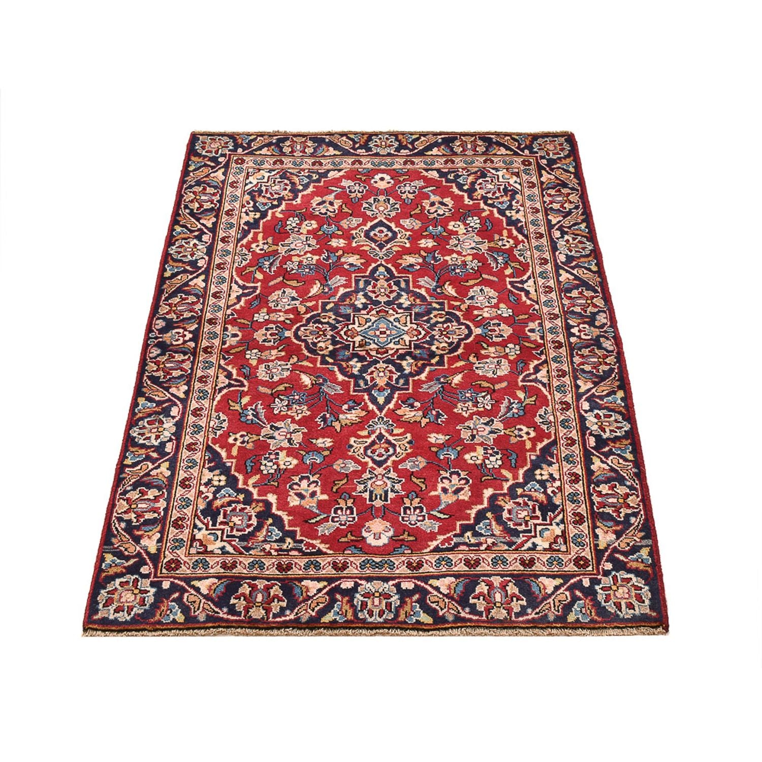 Tapis persan - Keshan - 138 x 90 cm - rouge