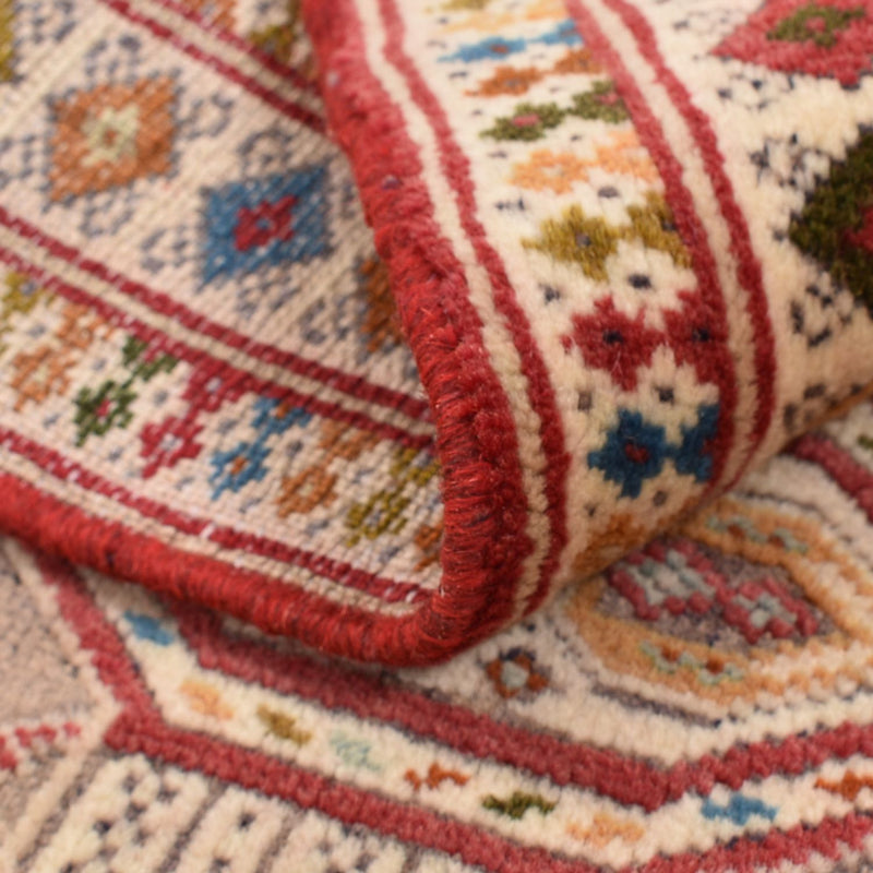 Tapis Turkaman - 78 x 64 cm - rose