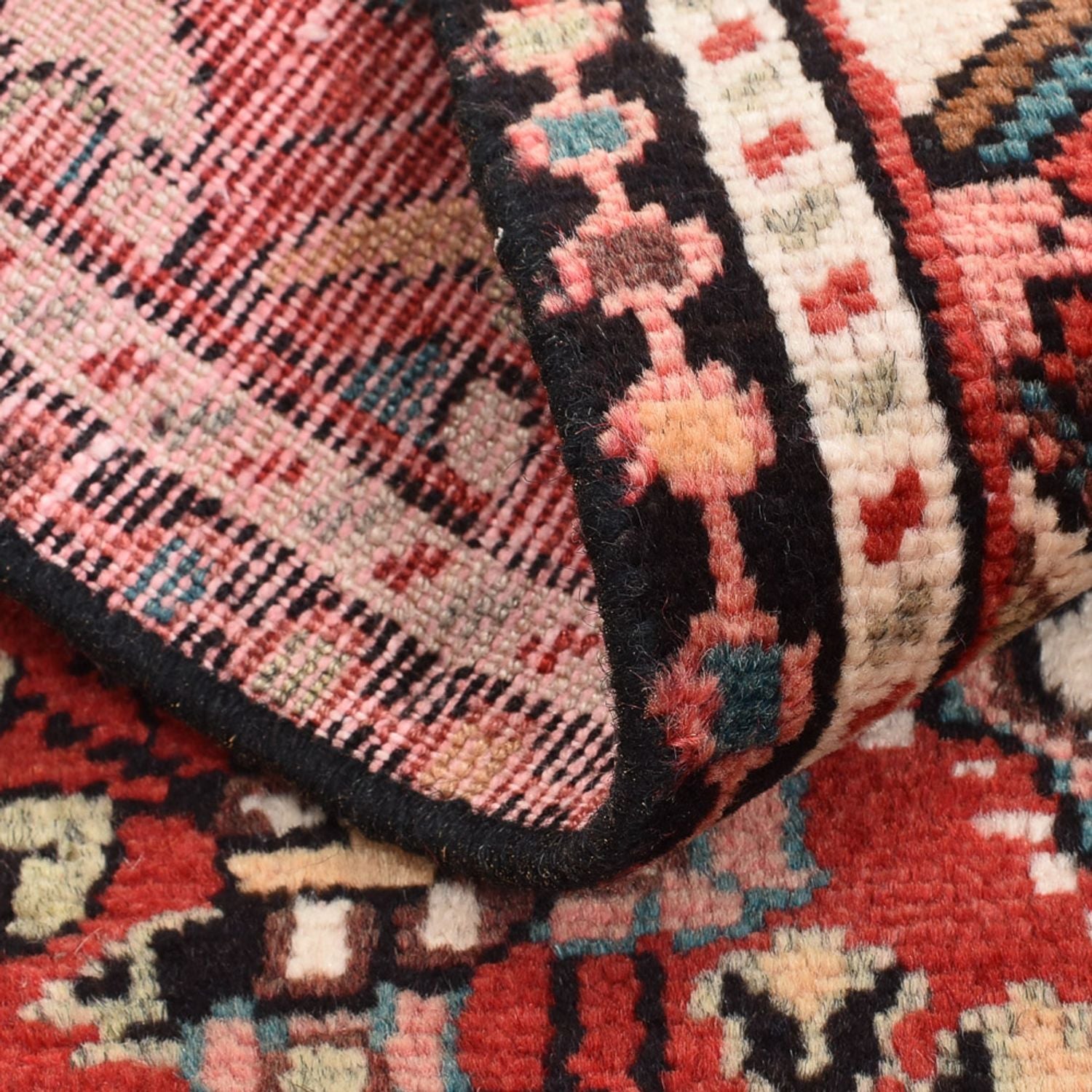 Tapis persan - Nomadic - 89 x 58 cm - rouge