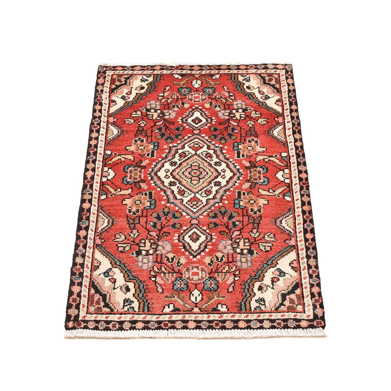 Tapis persan - Nomadic - 89 x 58 cm - rouge