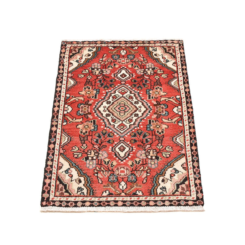 Tapis persan - Nomadic - 89 x 58 cm - rouge