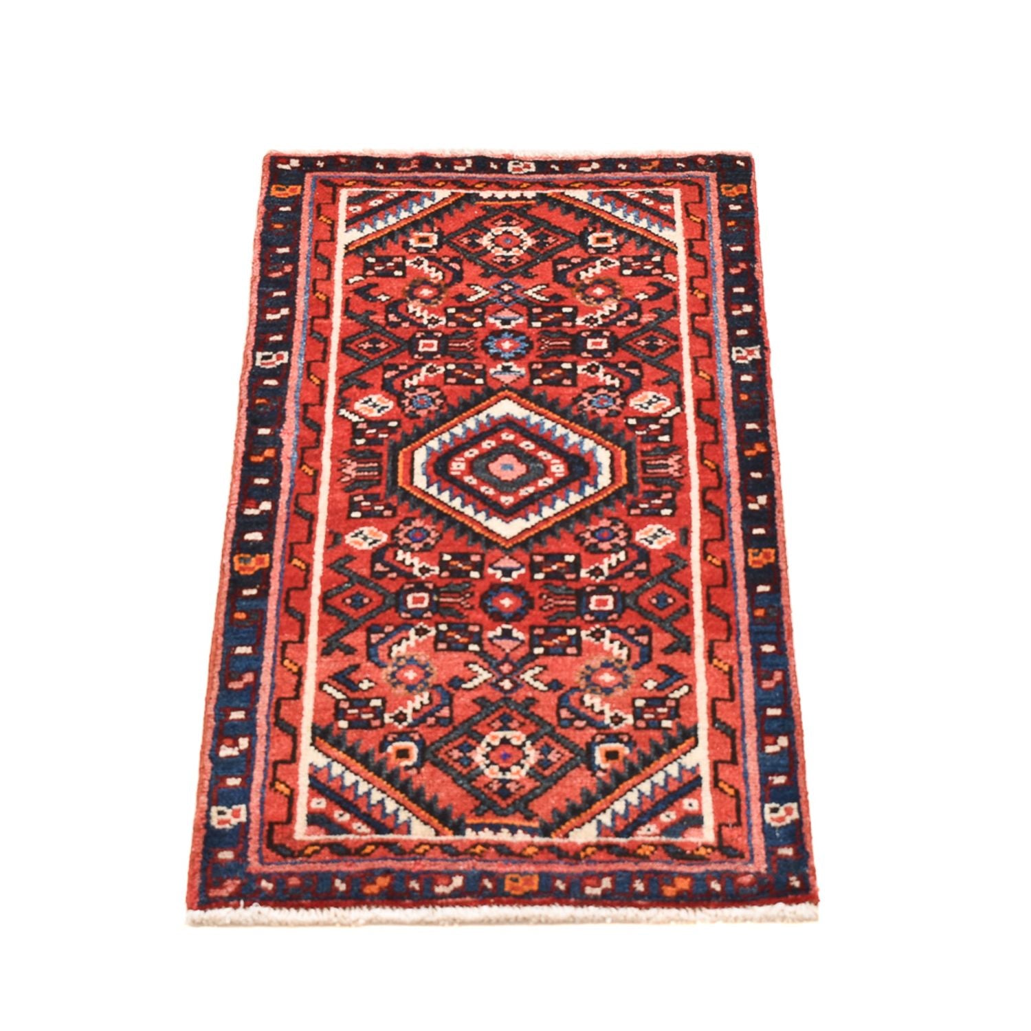 Tapis persan - Nomadic - 93 x 49 cm - rouge foncé