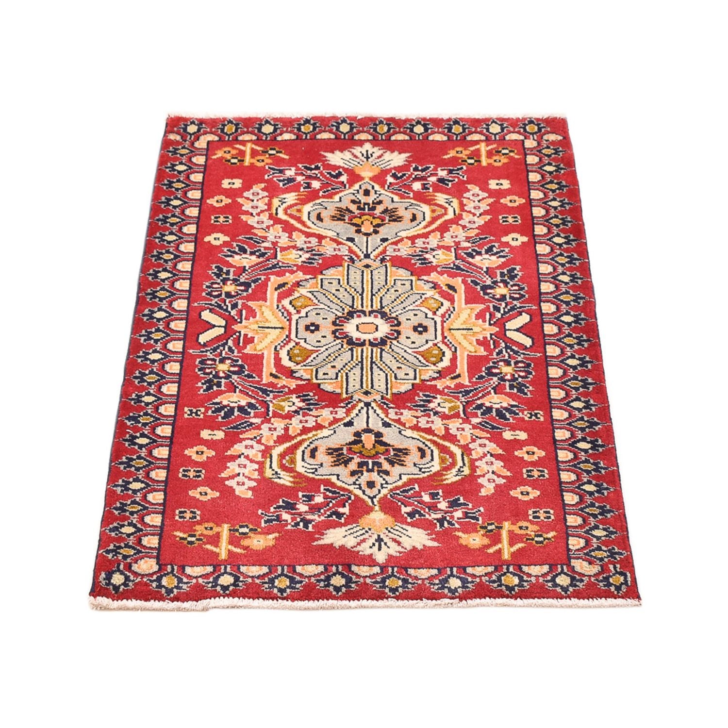 Tapis persan - Nomadic - 91 x 62 cm - rouge