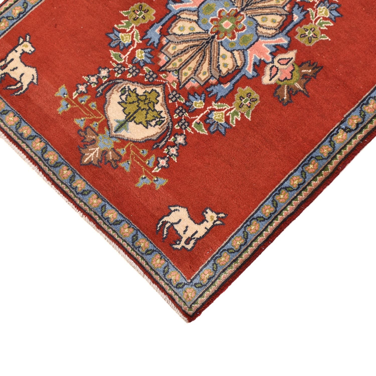 Tapis persan - Nomadic - 82 x 62 cm - rouge