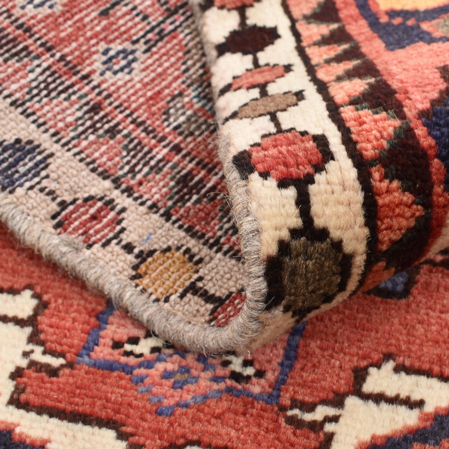 Tapis persan - Nomadic - 84 x 56 cm - rouille