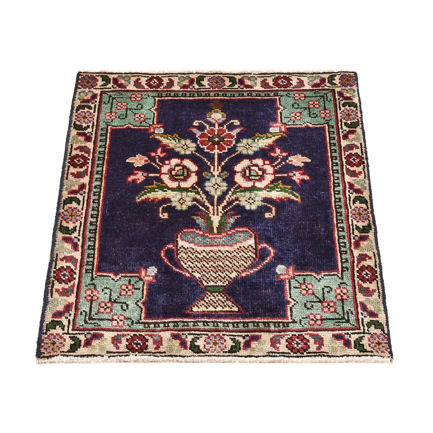 Tapis persan - Nomadic - 63 x 55 cm - multicolore