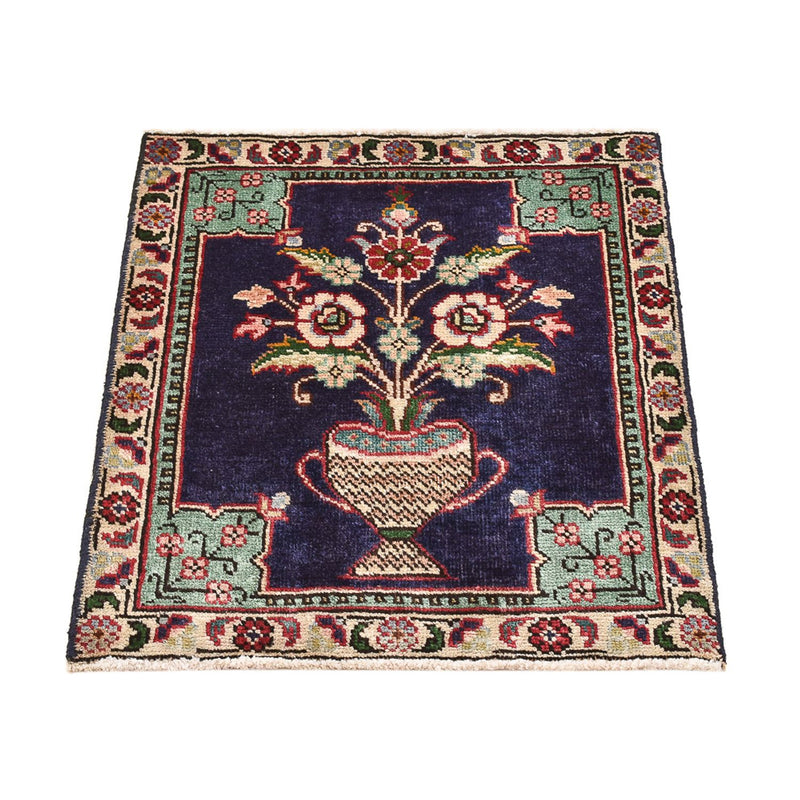 Tapis persan - Nomadic - 63 x 55 cm - multicolore