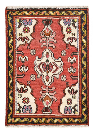 Tapis persan - Nomadic carré  - 65 x 65 cm - rouge